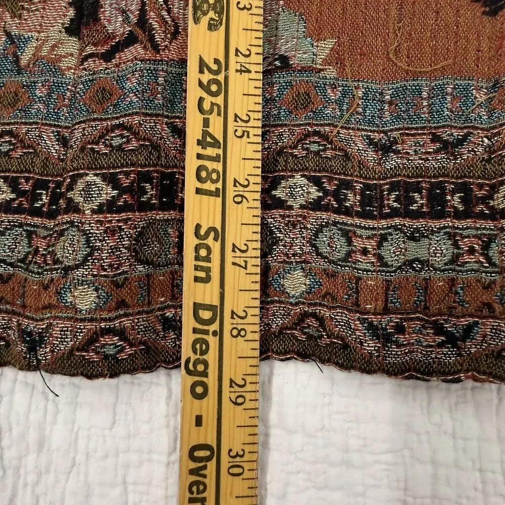 Vintage Coldwater Creek Tapestry Vest XL